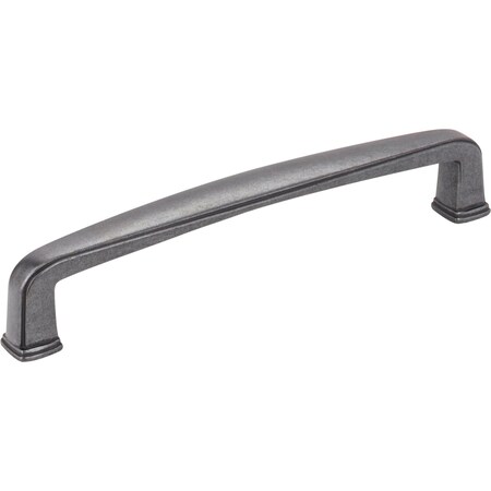 Jeffrey Alexander 128 mm Center-to-Center Gun Metal Square Milan 1 Cabinet Pull 1092-128DACM